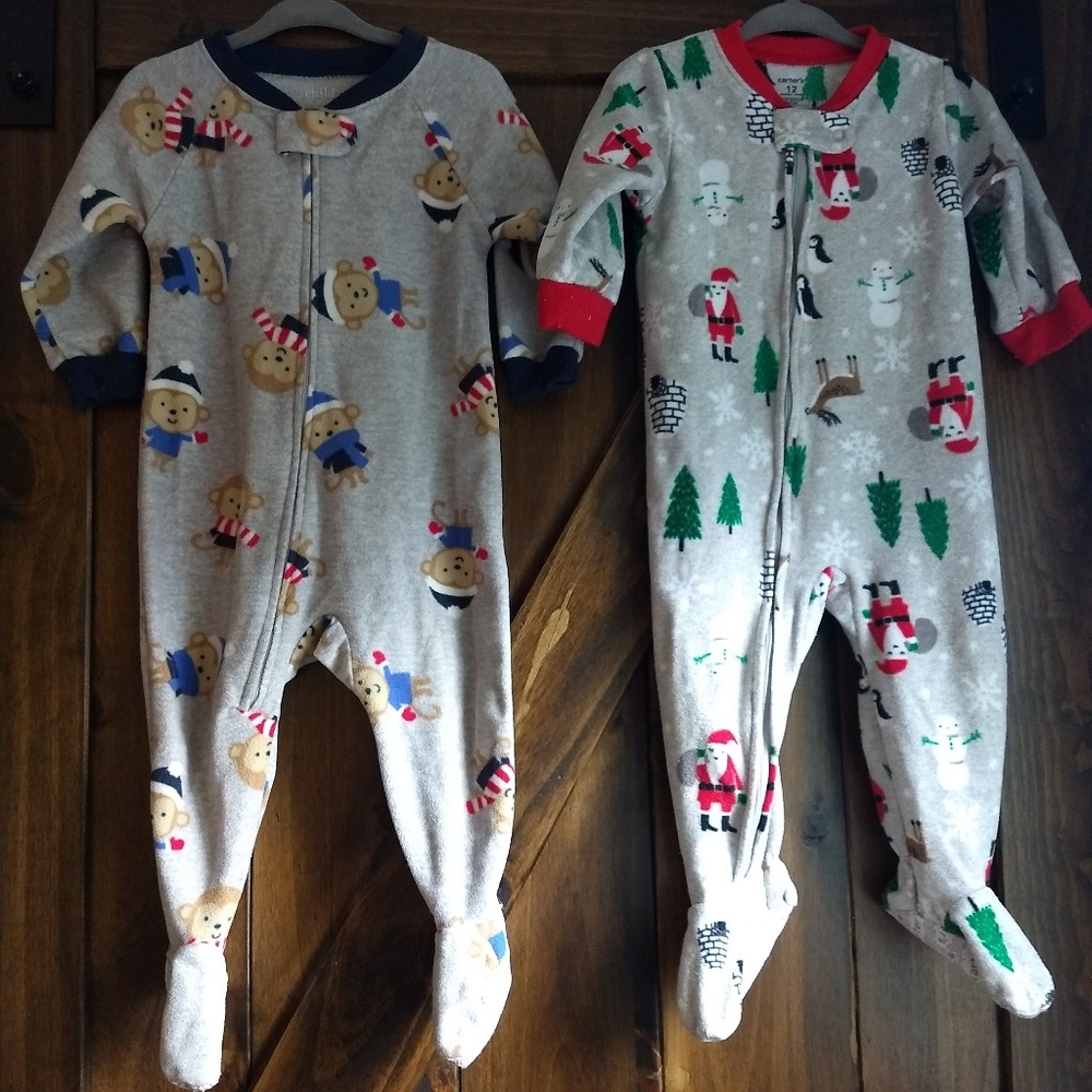 Carter's Christmas Fleece Pajamas, 12 Months